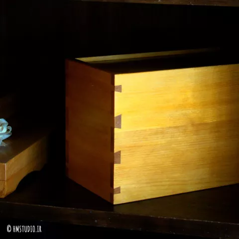 جعبه‌های ساده چوبی